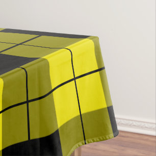 Yellow Plaid Tablecloth