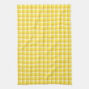 Yellow Plaid Tea Towel
