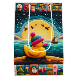 yellow Plastic duck Medium Gift Bag