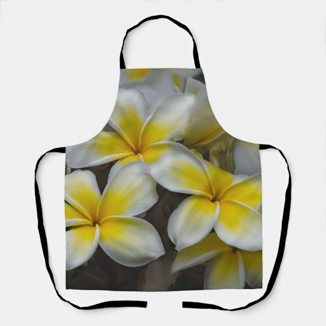 Yellow Plumeria, Hawaii Flower Apron (Front)