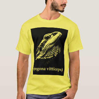 yellow pogona vitticeps bearded dragon T-shirt