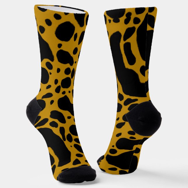 Yellow Poison Dart Frog Socks (Angled)