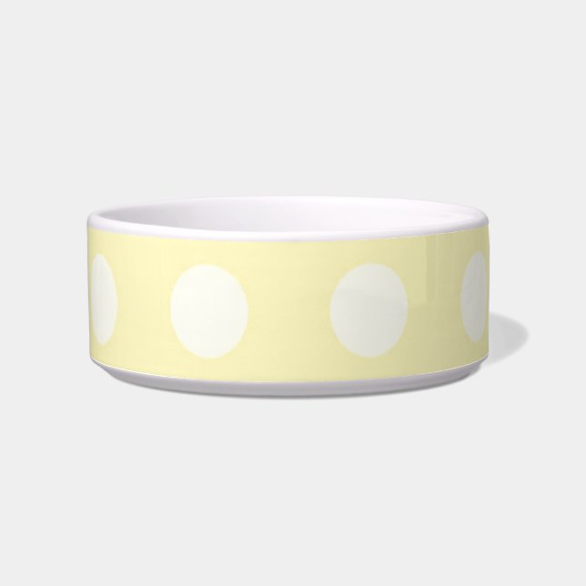 Yellow Poka Dots Bowl (Front)