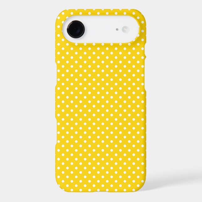 Yellow Polka Dot Case-Mate iPhone Case (Back)