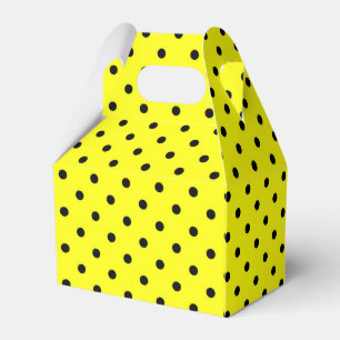 Yellow polka dot favour box