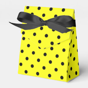 Yellow polka dot favour box