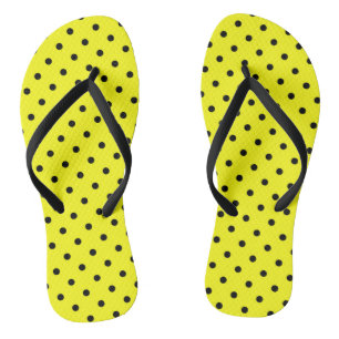 Yellow polka dot jandals