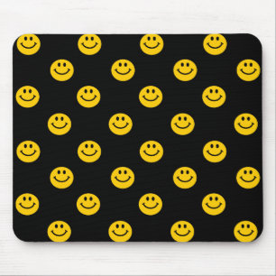 Yellow Polka Dot Pattern Mouse Pad
