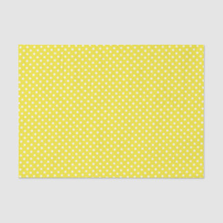 Yellow Polka Dot Pattern Tissue Paper