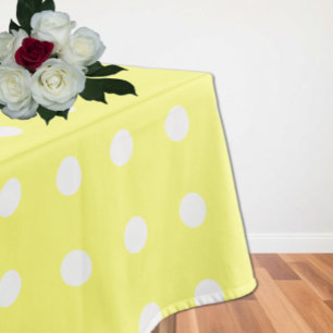 Yellow Polka Dot Tablecloth
