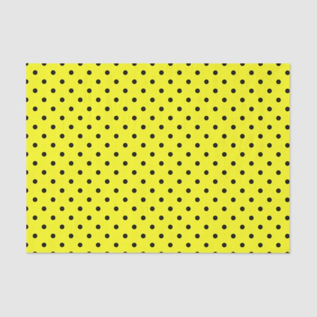 Yellow polka dot tissue paper (Front)