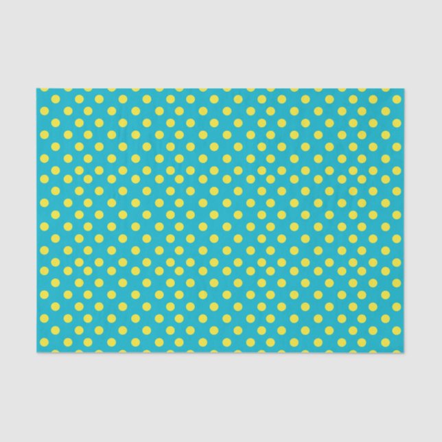 Yellow Polka Dots | DIY Background Colours Tissue Paper (Front)