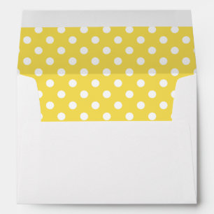 Yellow Polka Dots Pattern Envelope