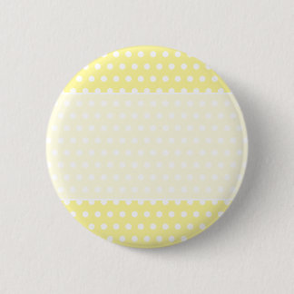 Yellow polka dots pattern. Spotty. 6 Cm Round Badge