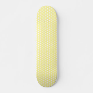 Yellow polka dots pattern. Spotty. Skateboard