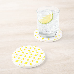 Yellow Polka Dots, Polka Dot Pattern, Dots, Dotted Coaster
