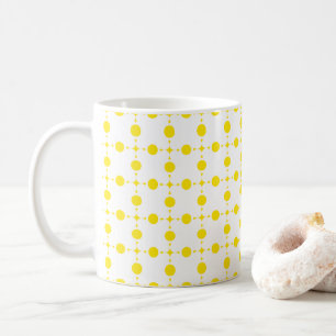 Yellow Polka Dots, Polka Dot Pattern, Dots, Dotted Coffee Mug