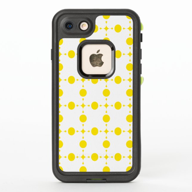 Yellow Polka Dots, Polka Dot Pattern, Dots, Dotted LifeProof iPhone Case (Back)