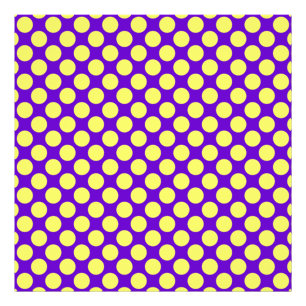 Yellow Polka Dots With Purple Background STaylor Photo Print