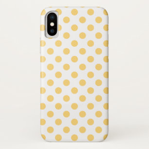 Yellow polkadots iPhone x case