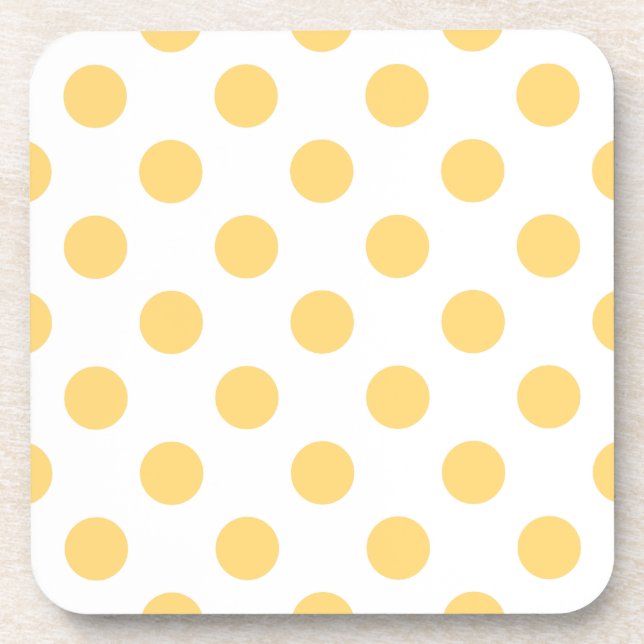 Yellow polkadots coaster (Front)