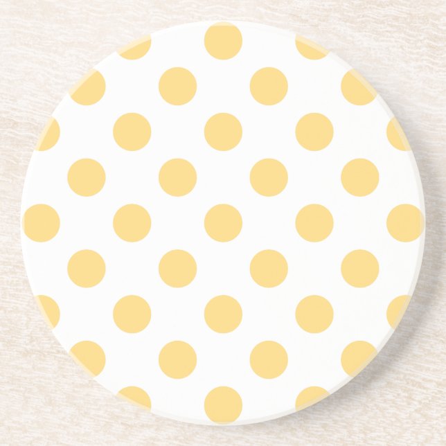 Yellow polkadots coaster (Front)