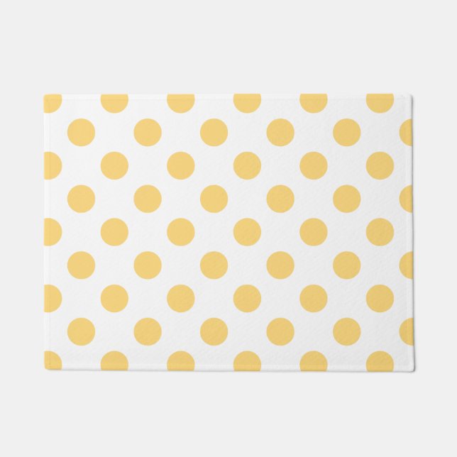 Yellow polkadots doormat (Front)