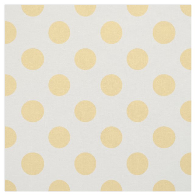 Yellow polkadots fabric (Swatch)