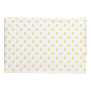 Yellow Polkadots Pattern Pair of Pillowcases