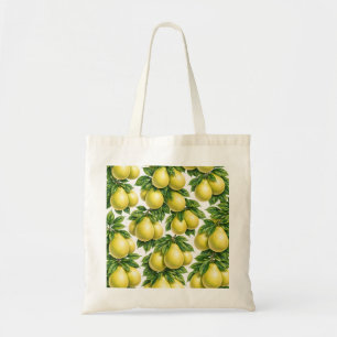 Yellow Pomelo Citrus Botanical Tote Bag