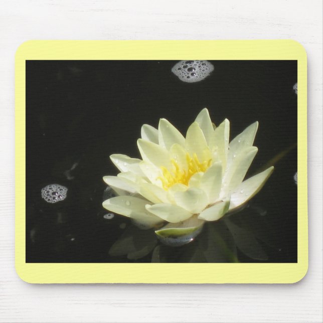 Yellow Pond Lily Mouse Pad (Front)