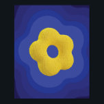 Yellow pop flower art poster in blue<br><div class="desc">Brighten up your space with our "Yellow Pop Flower Art Poster in Blue." This captivating print combines a vibrant yellow pop flower with a cool blue background, creating a striking contrast that adds a modern, artistic touch to any room. Perfect for those who love bold, colourful decor. Download and print...</div>