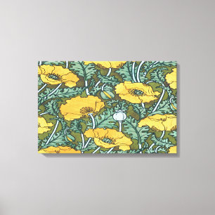 Yellow Poppy ~ Stretched Canvas Print