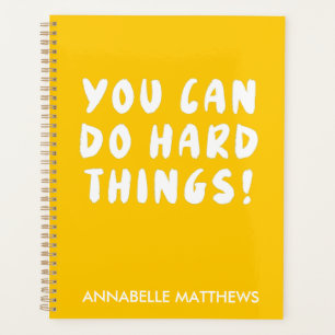 Yellow Positive Inspirational Quote Planner