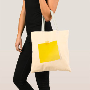 Yellow Post It Note Tote Bag