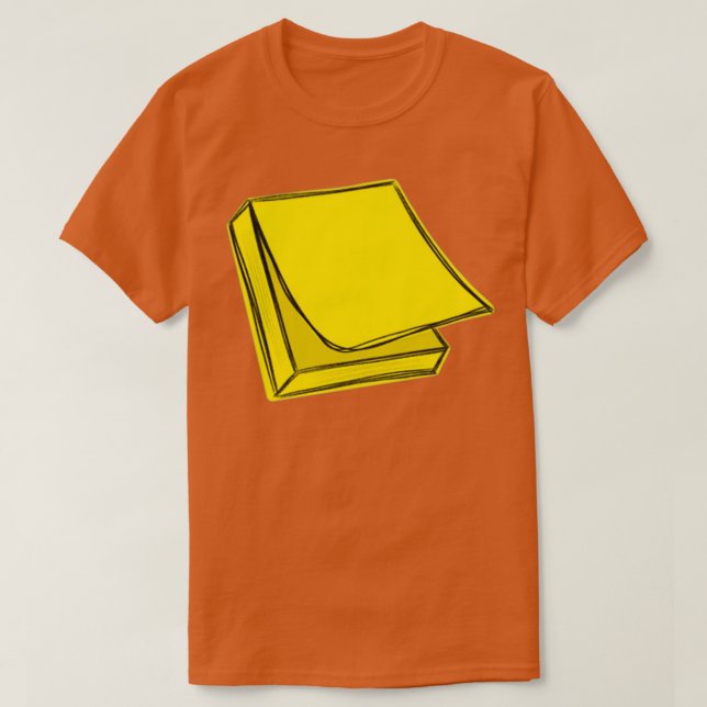 Yellow Postit 1 T-Shirt (Design Front)