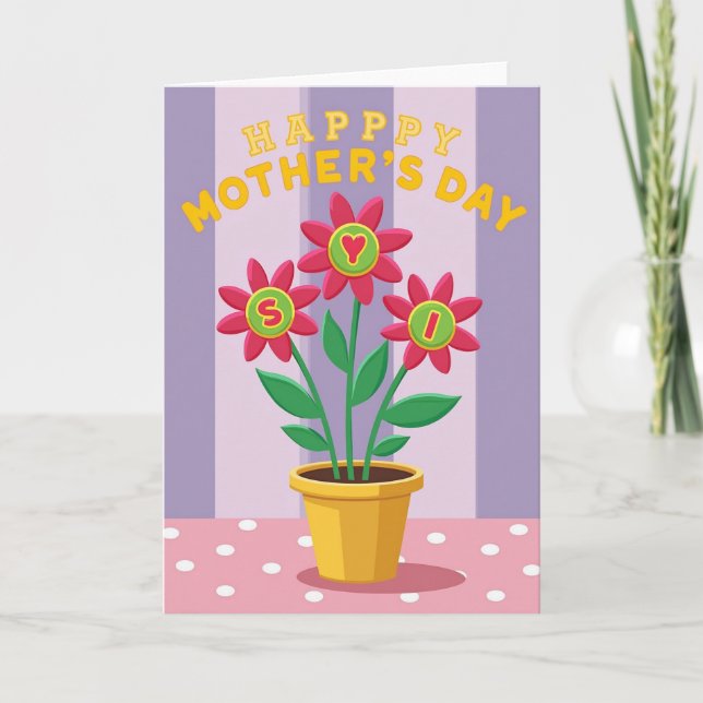 Yellow Pot Illustration Day Card (Front)