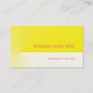 Yellow Pro Business Card