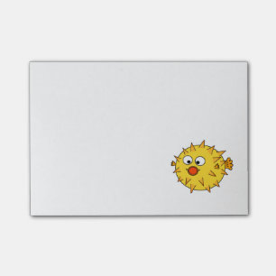 Yellow Pufferfish Post-it Notes