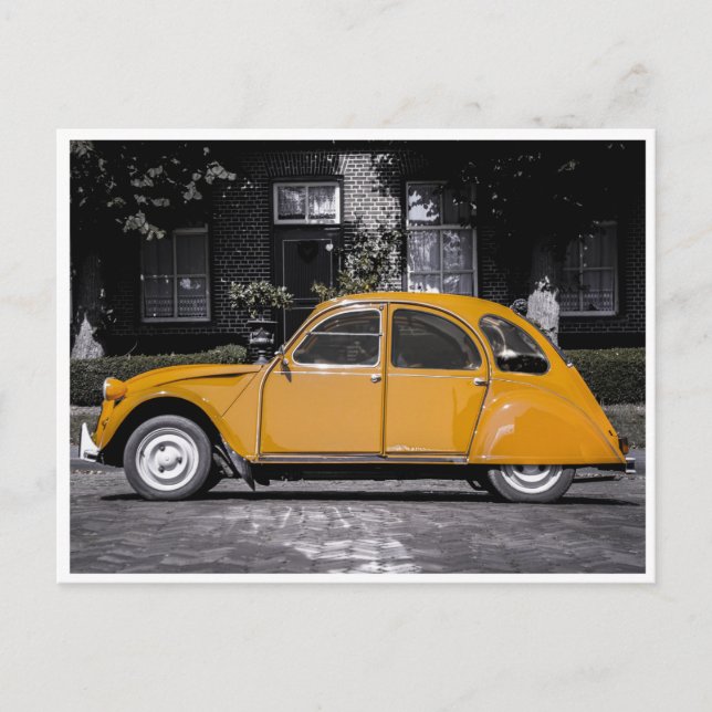 Yellow Punch Buggy! Postcard (Front)