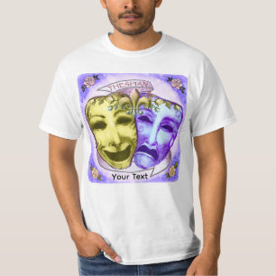 Yellow Purple Actor Masks T-Shirt