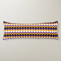 Yellow, Purple, Black and White Zigzag Chevron