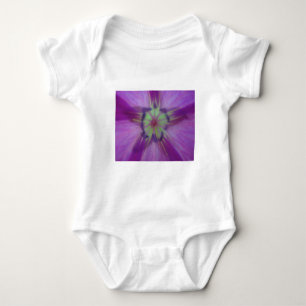 Yellow-purple flower star baby bodysuit