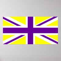 Yellow Purple Union Jack