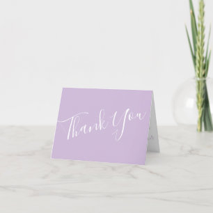 Yellow & Purple Vintage Elegant Spring Wedding Thank You Card