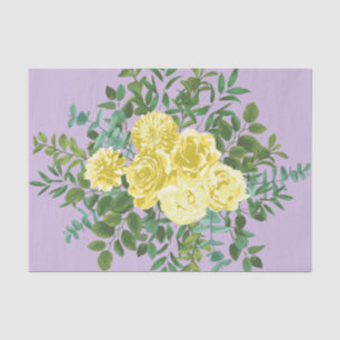 Yellow & Purple Vintage Elegant Spring Wedding Tissue Paper