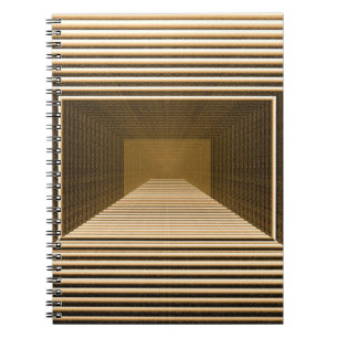 Yellow pyramid, graphic desktop design notebook