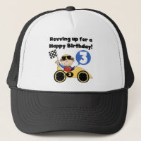 Yellow Race Car 3rd Birthday T-shirts and Gifts