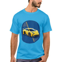 🔥 Yellow Racer Blue Contrast Speed Design