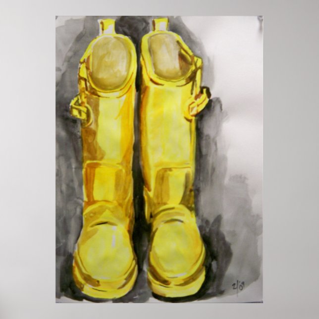 Yellow Rain Boots 4 Poster (Front)